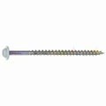 Saberdrive Wood Screw, #9, 3 in, White Steel Round Head Torx Drive, 75 PK 54098